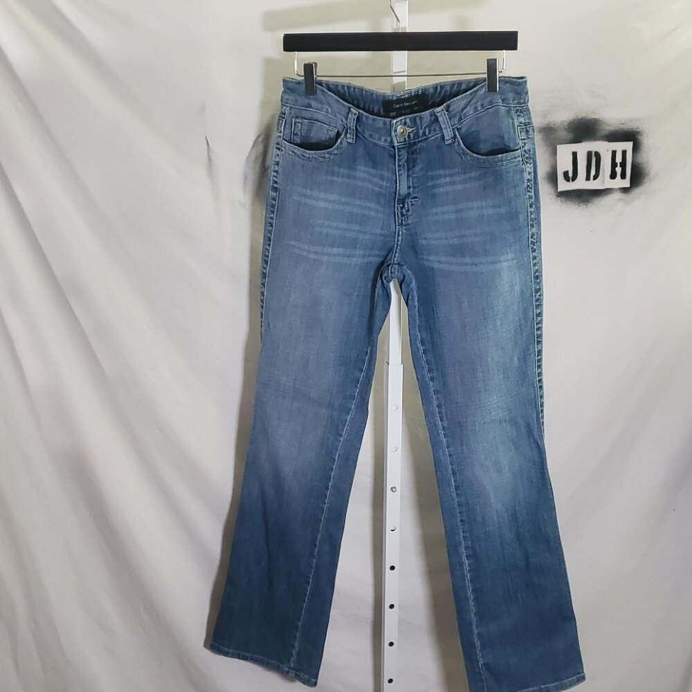 Calvin Klein bootcut jeans Y2K with Flap Pockets Sz 10 womens- shipping incl - Picture 3 of 16